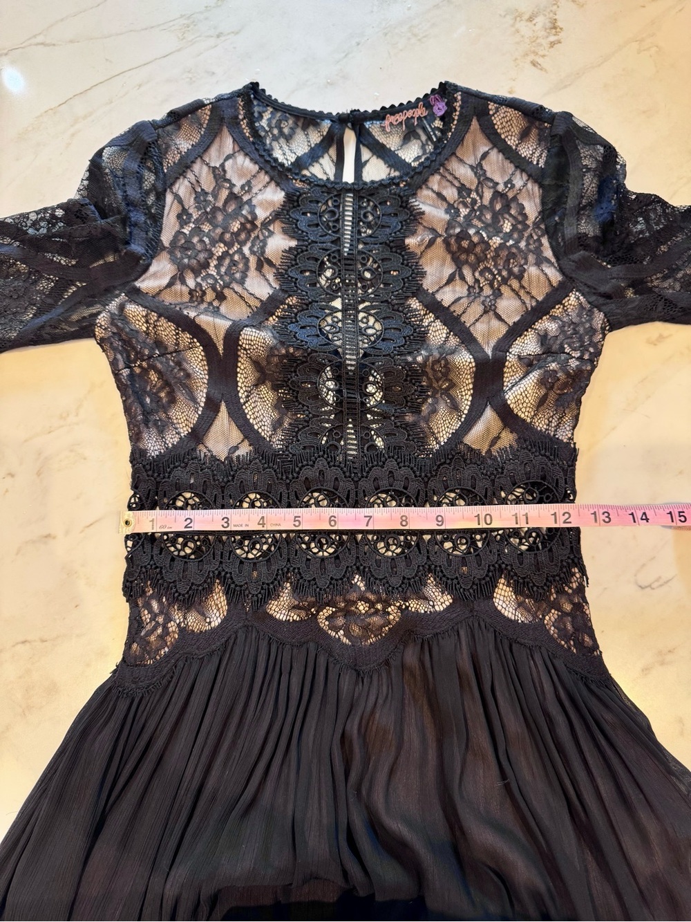 RARE Free People Shadow Lace Maxi Dress - Picture 9 of 10